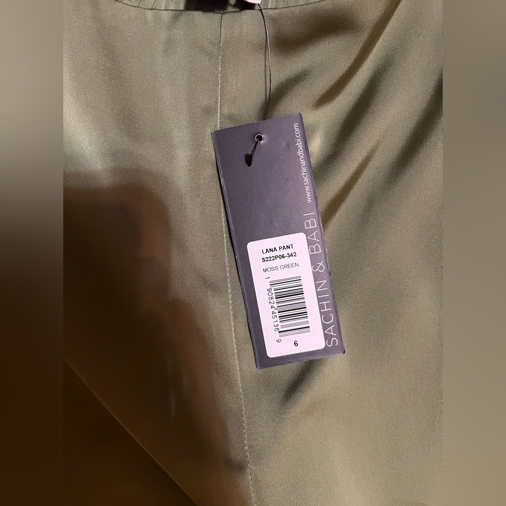Sachin + Babi Green Wide Leg Pants - Picture 11 of 13